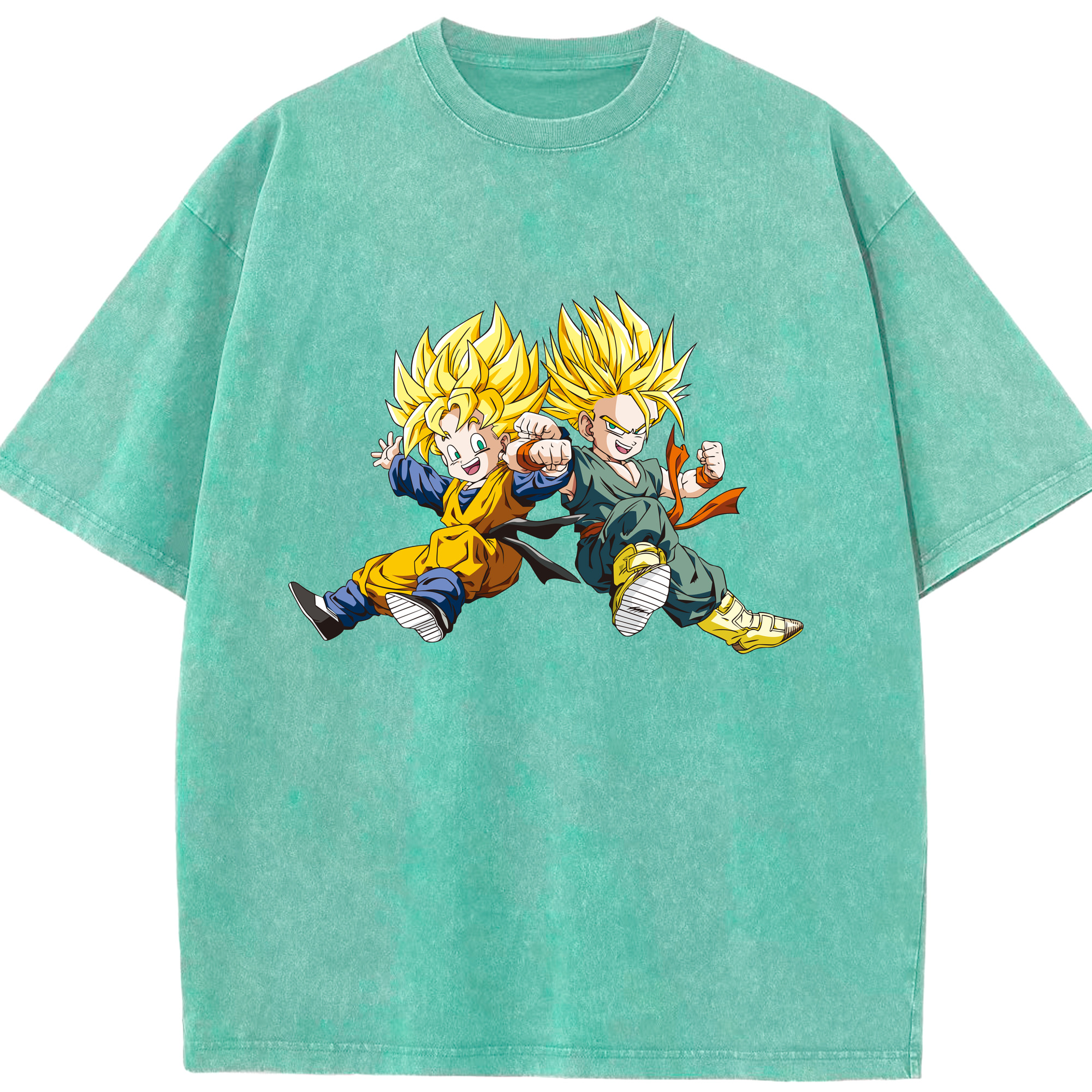 ドラゴンボール 孫悟空（そん ごくう）Son Goku カカロット DRAGON BALL Kakarotto 綿100% ヴィンテージ風 半袖Tシャツ（フロントプリント）